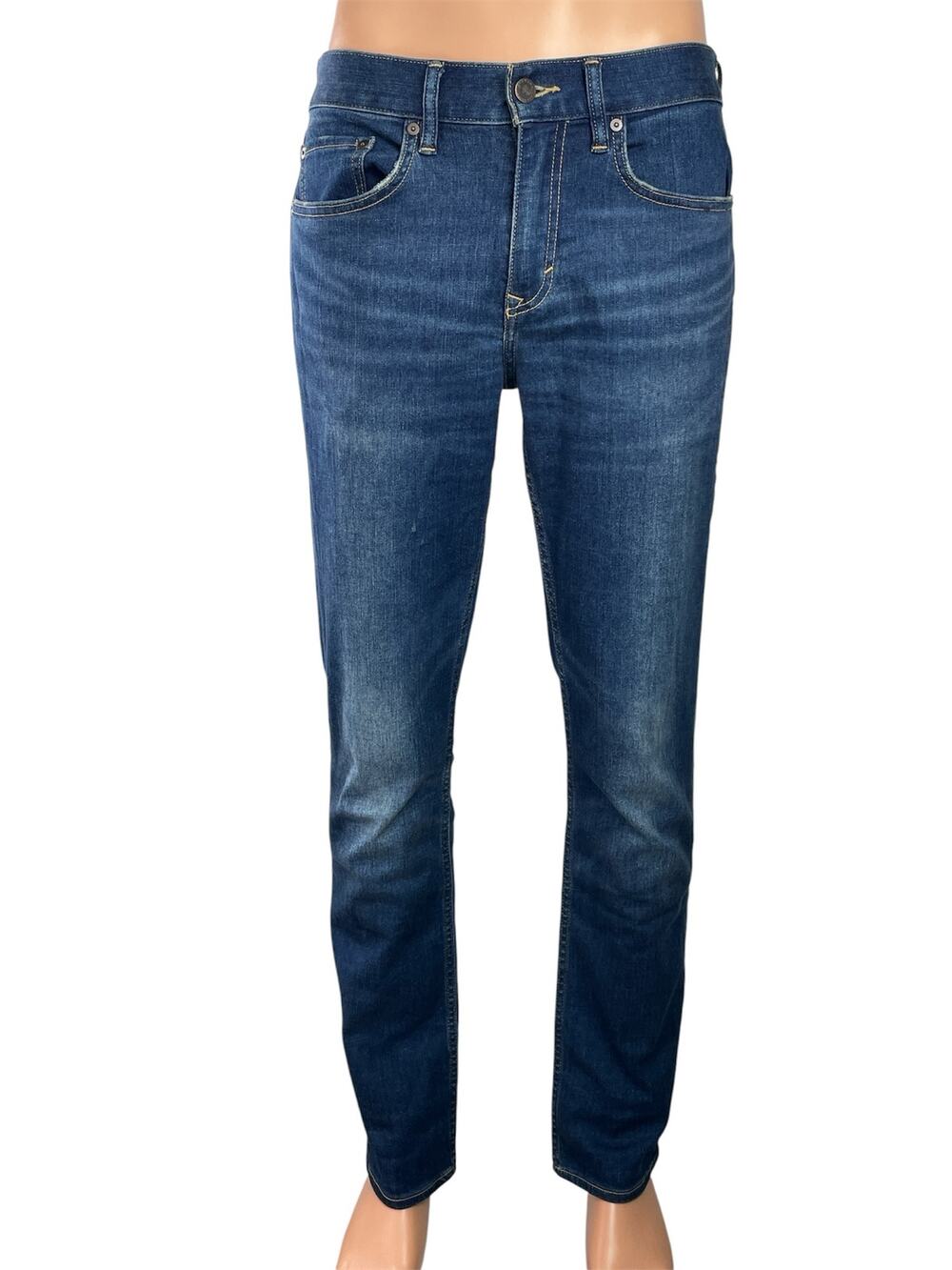 Banana Republic Men's Blue Medium Wash Slim Fit Tapered Denim Jeans Size 30x32